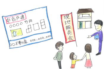 新聞折り込みや現地販売